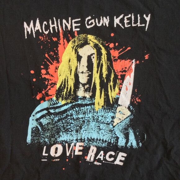 Machine Gun Kelly “Love Race” Men’s Heavyweight Graphic T-Shirt. Size 2XL - Picture 3 of 9